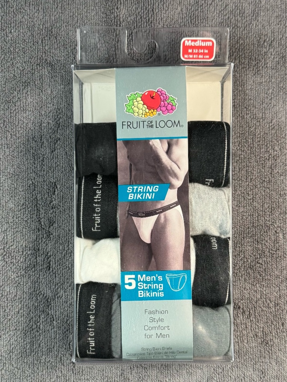 Rare, hard-to-find men's Fruit of the Loom string bikini briefs